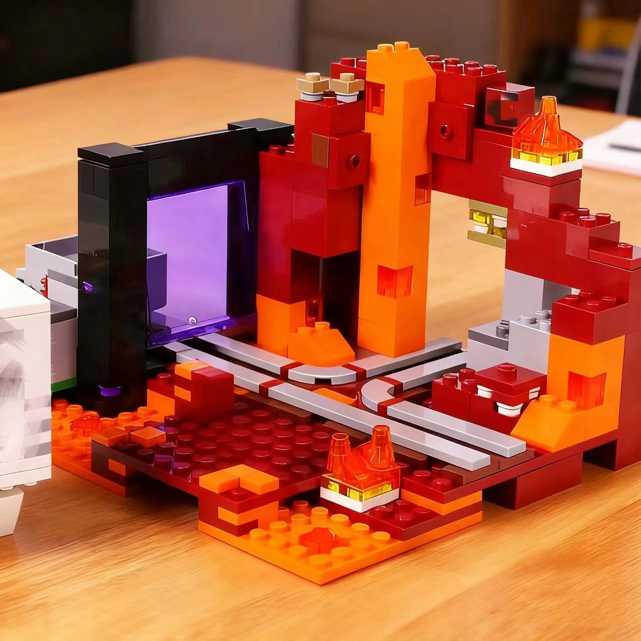 

Third Party MOC Compatible Sets My Pixel World Series Building Blocks Nether Ghast Assembly Toys For Children ﻿