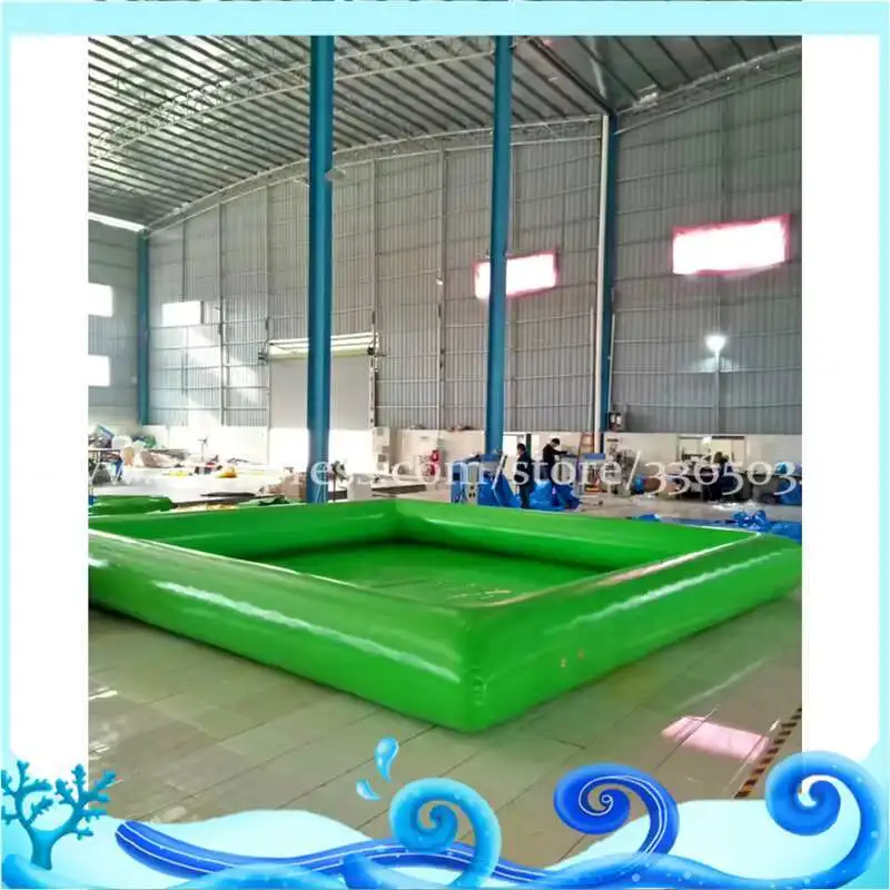 PVC Inflatable Bouncy Square Water Pool Large Custom Kids Adult Floating Inflatable Swimming Pool In China