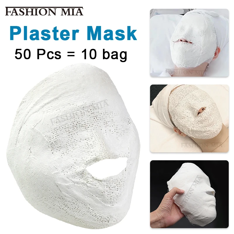 

50pcs 5D Shaping Plaster Mask V Face Plaster Bandage Mask Hydrating Moisturizing Tightening Face Mask Revitalizes Lifting Muscle