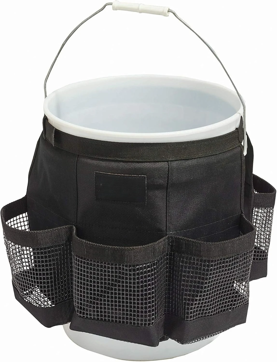 

Сумка для хранения принадлежностей для мойки автомобиля, вмещает ведро объемом 5 галлонов, с внешним быстросохнущим сетчатым карманом для хранения средств для мойки.