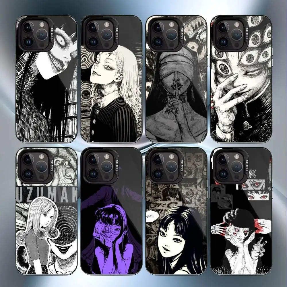 

Horror T-TomieS Comic theme Phone Case For iPhone 16,15,14,13,12,17,Pro,MAX Black Matte Shockproof Cover