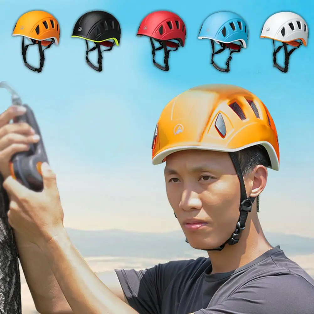 Men Safe Helmet Shock Absorbing High Strength Rock Climbing Helmet Outdoor Rock Climbing Safe Helmet