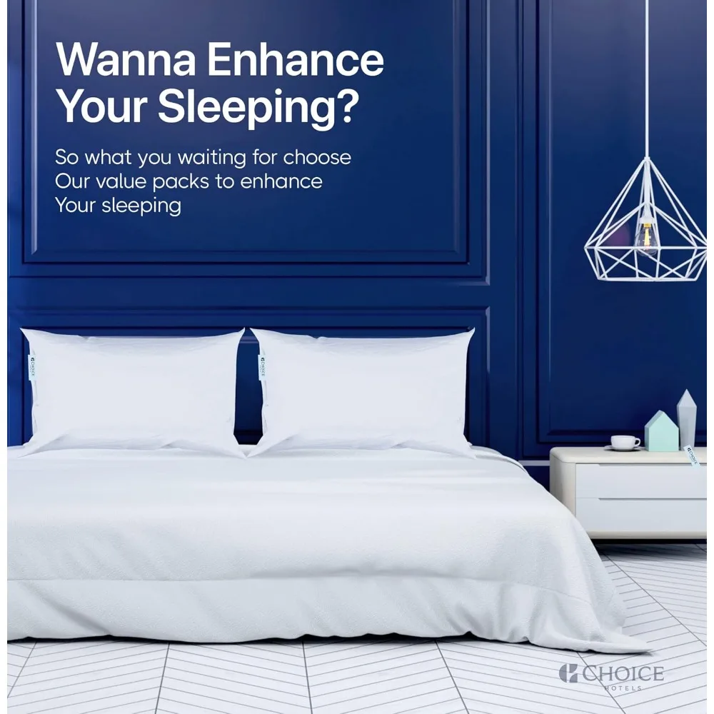 وسادة Luminesse الفاخرة المضادة للحساسية من Choice Hotels - مقاس 20 × 28 بوصة، مثالية للنوم الجانبيين وراحة تحديد المواقع