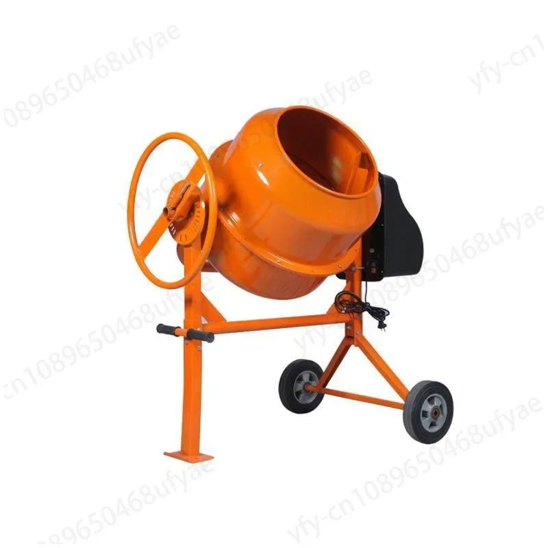 70L Small Horizontal Vertical Electric Concrete Mortar Cement Feed Mixer Drum Type Electric Mixer Construction Site  Machine