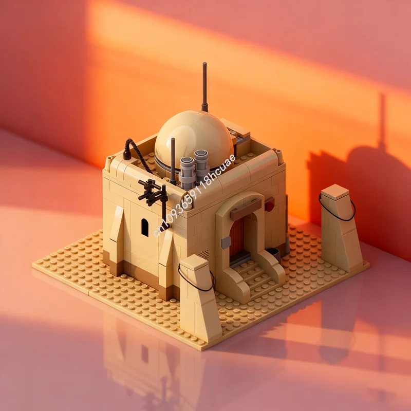 318 pz MOC Tatooine Casa Singola Costruzione Star Battaglia Modello Blocchi Costruzione Regalo Di Natale Assemblare Giocattoli FAI DA TE Idea Educazione