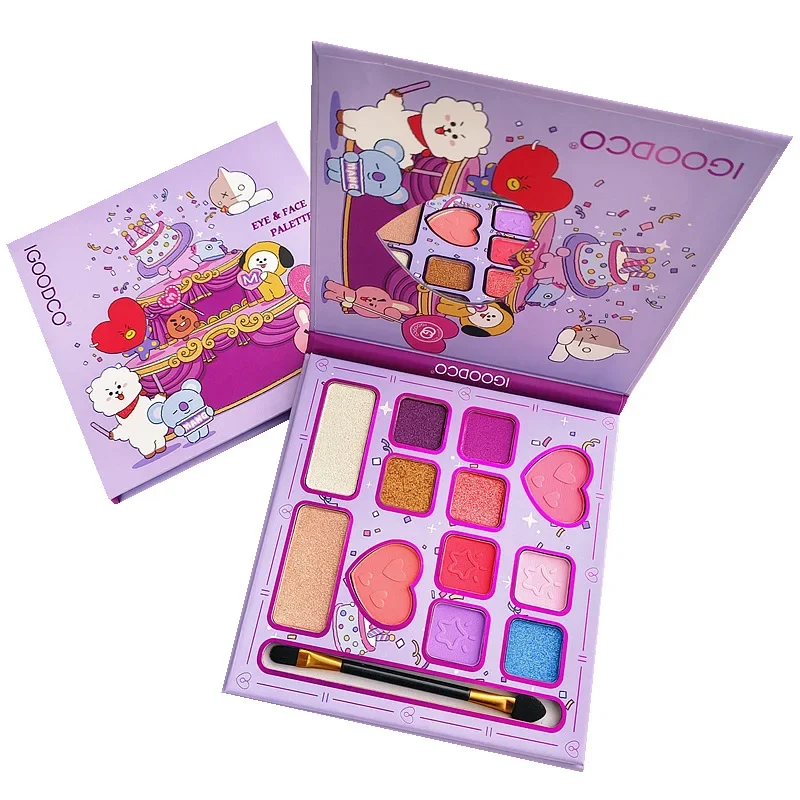 Paleta de sombras de ojos de 12 colores, brillo mate, polvo brillante, lentejuelas, maquillaje de escenario, paleta de sombras de ojos, brillo para ojos