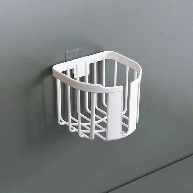 Punch-Free Wall-Mounted Sticky Paper Storage Box Toilet Paper Holder Roll Paper Toilet Paper Shelf Bathroom Kitchen Tissue Box