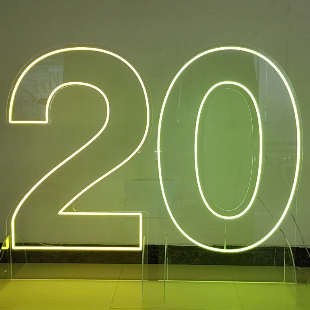 Personalized 2FT 3FT 4FT 0-9 A_Z Number Sign Neon Number Custom Wall Acrylic Led Neon Sign Family Birthday Party decor