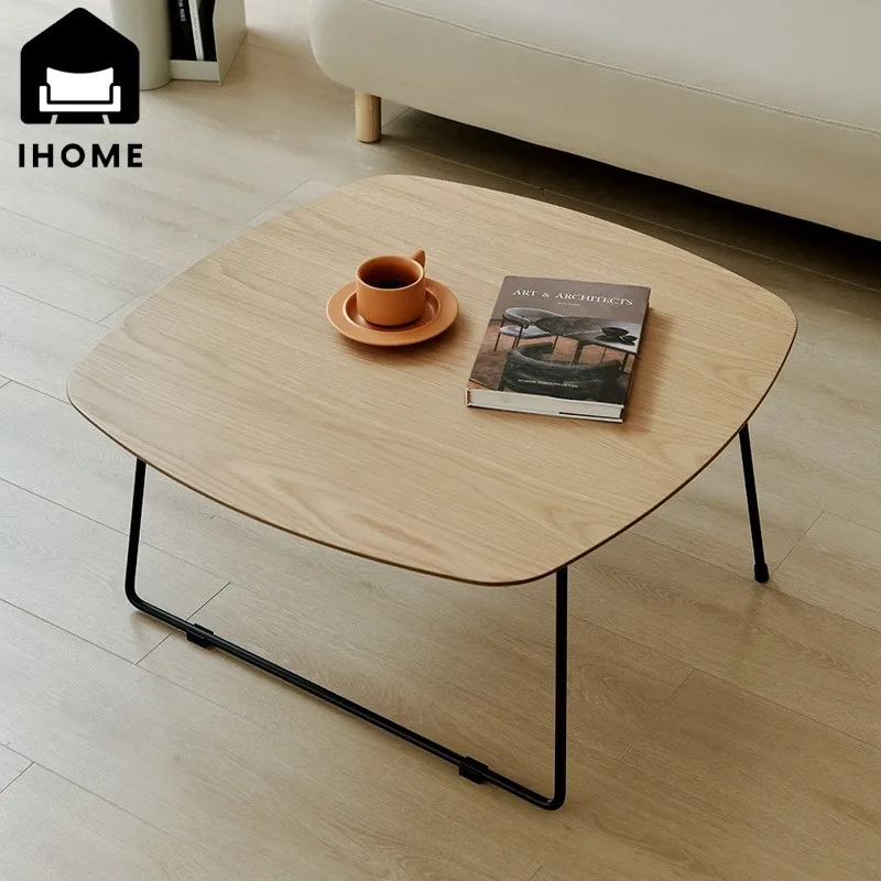 Simple Side Table Small Round Table Living Room Corner Table  Small Tea Table Combination Small Wooden Table Bay Window Table