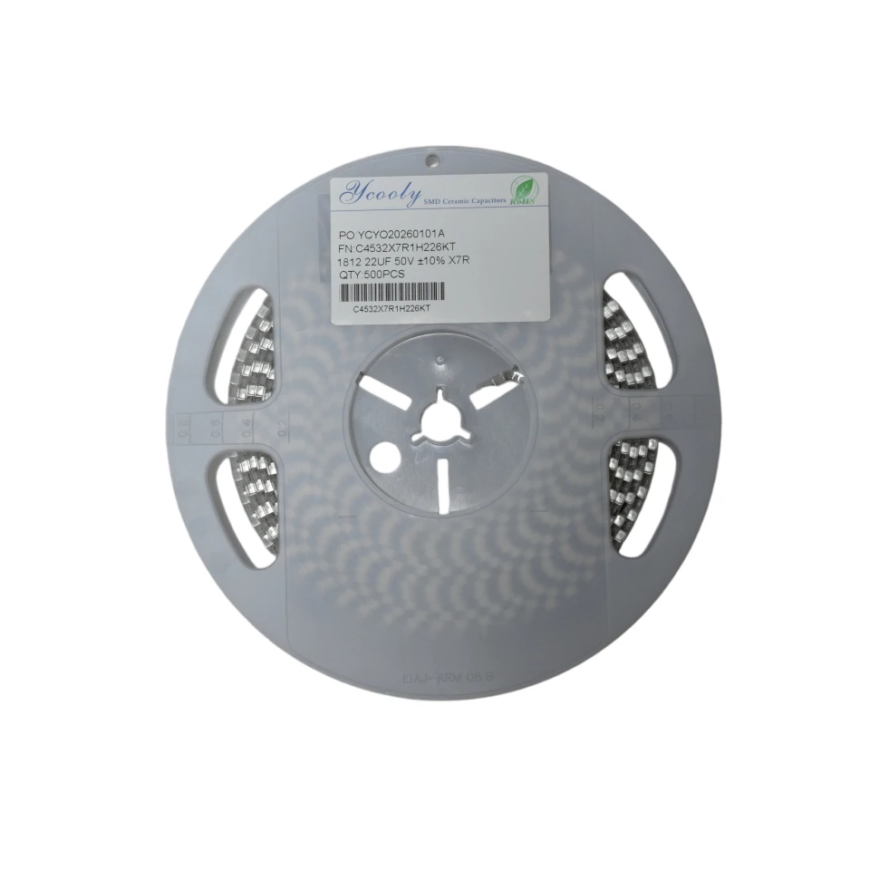 500Pcs/Lot 1812 220NF 50V 100V 200V 250V 500V 630V 1000V 224K 0.22UF ±10% X7R,SMD Chip ceramic capacitor,MLCC,C1812C224K5RACTU