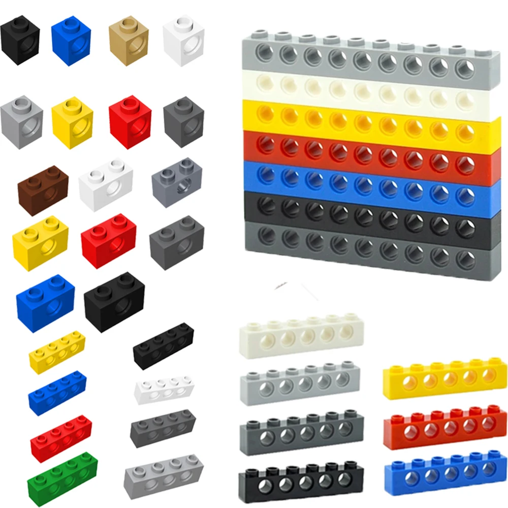 Technical Building Block MOC Combination Studded Long Beam with Hole Thick Bricks Leduo 6451 32018  2730 3894 3701 3700