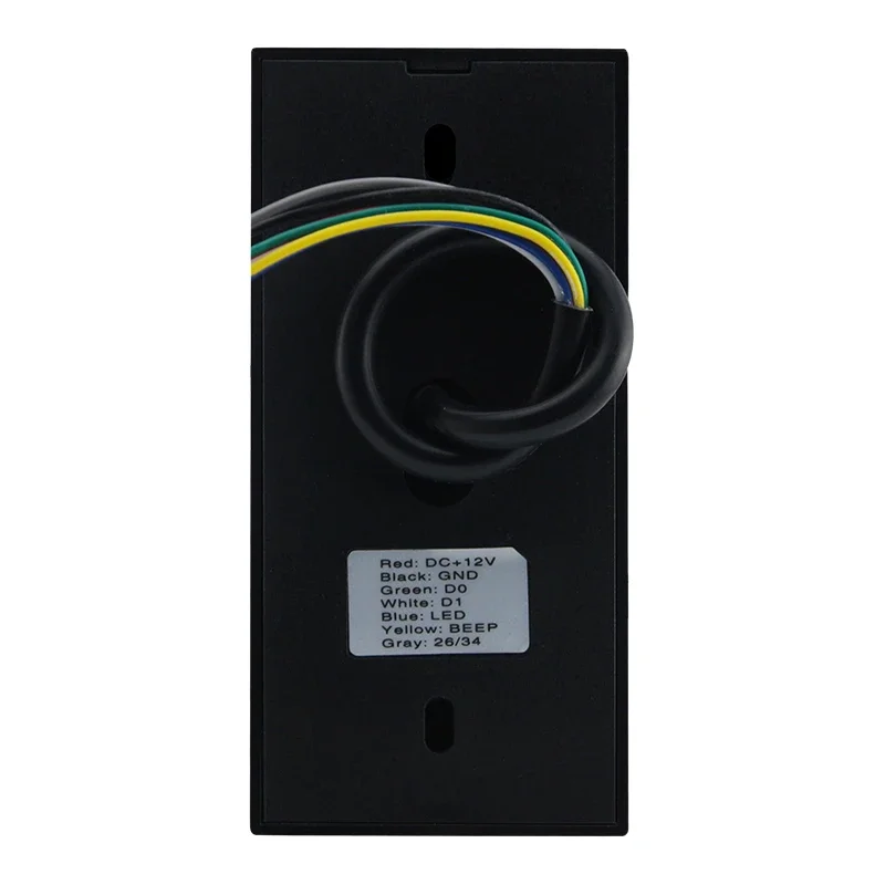 Wiegand 26/34 Interface Waterproof Read Head 125khz ID/IC Card Contactless Swipe Authentication Access Control System 13.56 rfid