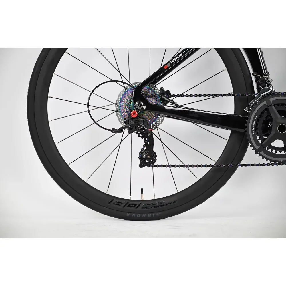 Шоссейный велосипед TWITTER R5pro из углеродного волокна, 22/24 скорости, гоночный с гидравлическими дисковыми тормозами, доступны в 7 размерах - 3,5/46/48/50/52/54/56 см.