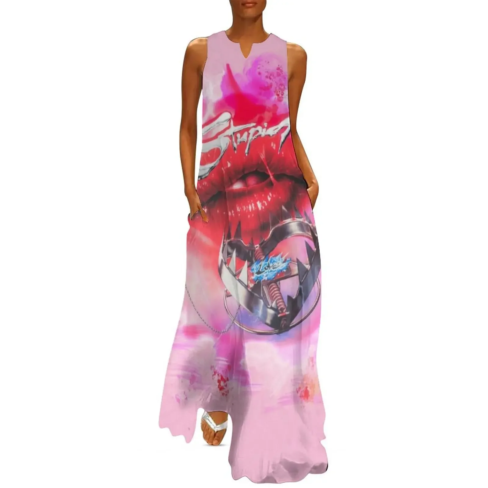 

Stupid Love Long Dress Aesthetic clothing Female clothing Dress