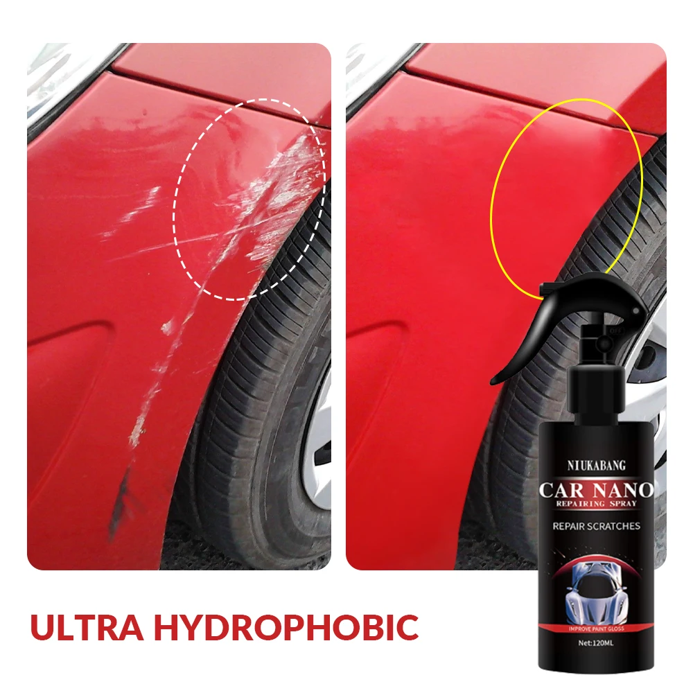 120ml 500ml Ceramic Coating Spray Nano Car anti Scratch Spray Nano Hydrophobic Coating Liquid Glass Coating Car Paint Care