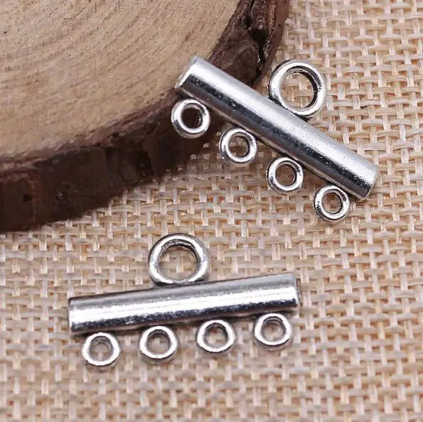 10pcs 22x13mm Tibetan Silver Porous Earring Connector For Jewelry Making EF3847