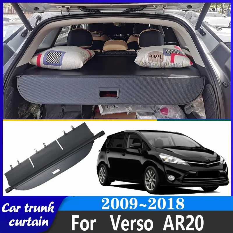 

Car Trunk Curtain For Toyota Verso AR20 2009~2018 Luxury Anti-peeping Trunk Luggage Rack Partition Set Covers Car Accessories