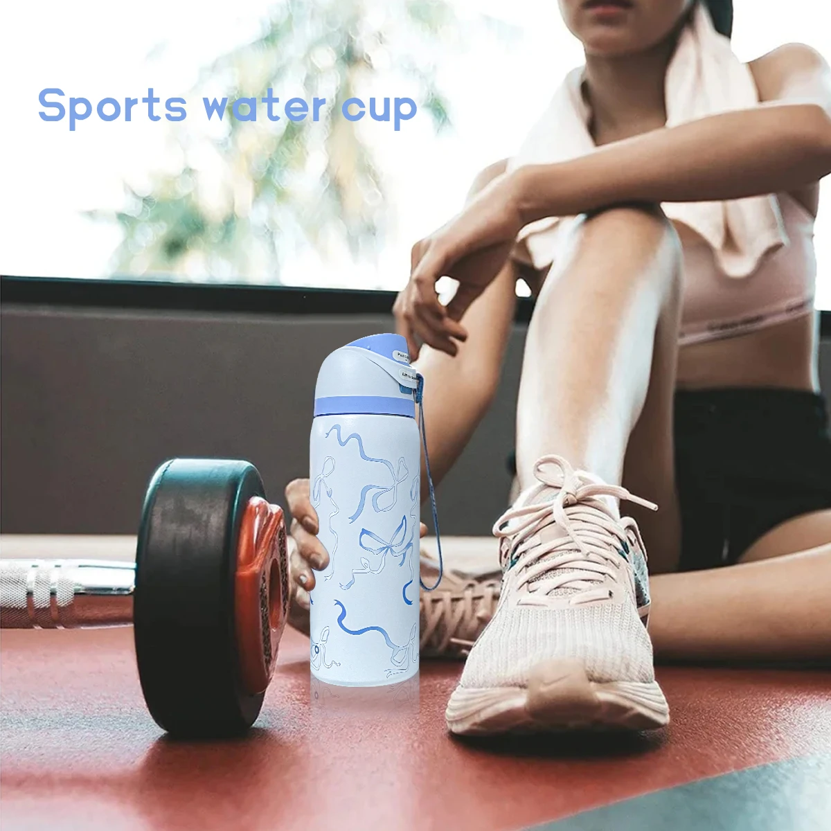 زجاجة مياه على شكل فراشة زرقاء من أوبالا 32 أونصة، 945 مل، مع قش، وقت الحفاظ على الحرارة أكثر من 24 ساعة، التخييم، العمل، داخلي