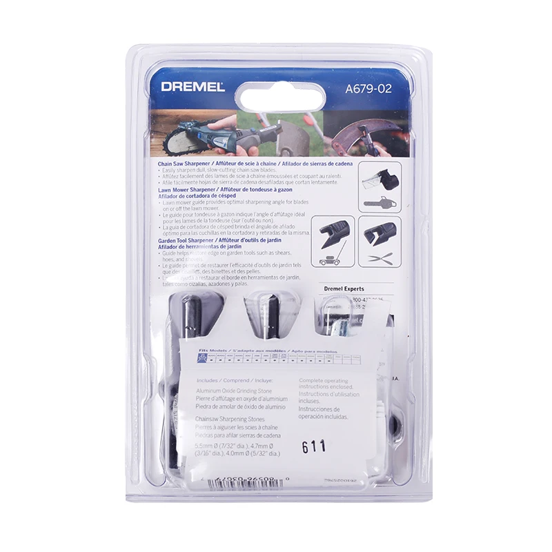 Imagem -06 - Dremel A67902 Sharpening Kit para Moedor Acessório de Remoção de Ferrugem Apontador para Motosserra e Faca de Jardim