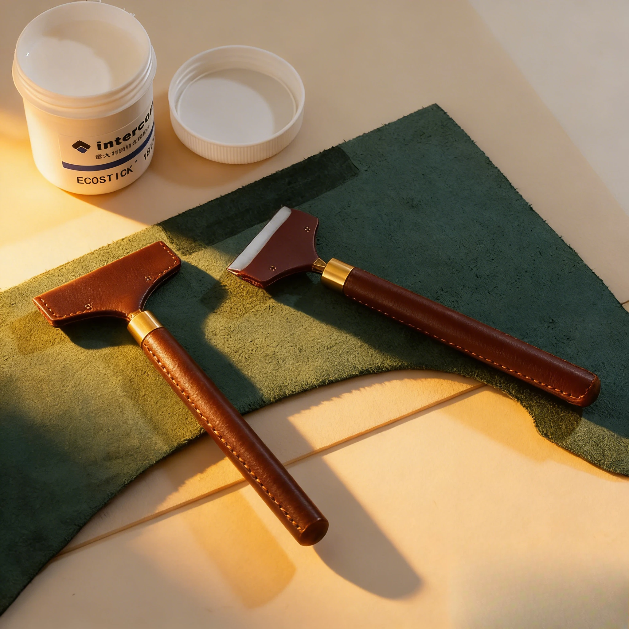 Leather Leather Scraper Glue Spreader Sandalwood Handle DIY Leather Craft Tool For Gluing Gumming Handmade Sewing Leatherworking Supplie - Aliexpress Deal