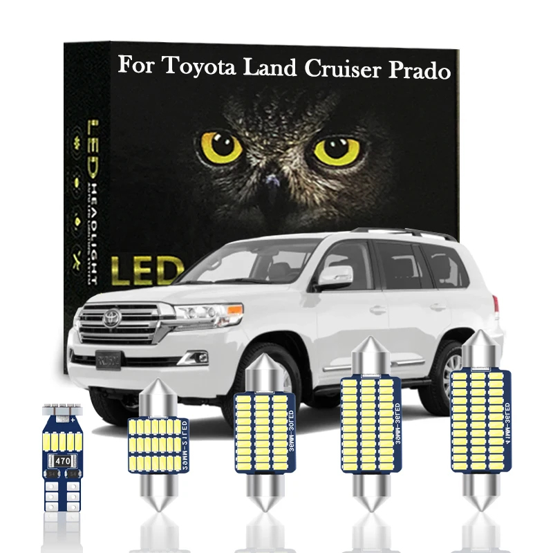 

For Toyota Land Cruiser 70 80 100 200 Prado 120 150 1990-2004 2005 2007 2013 2019 2020 Car Canbus LED Interior Light