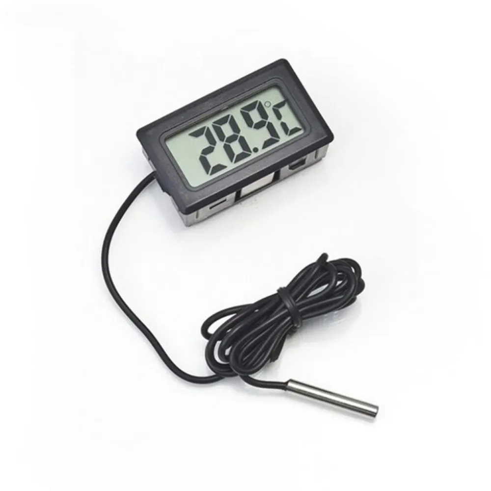 Waterproof Digital LCD Thermometer, Fish Tank Water Temperature Gauge, Veterinary Equipment, Pet Medical Tools, Embedded Probe