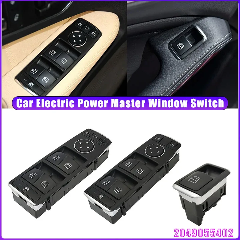 

Для MercedesC E GLK Class C200 E300 2049055402 Автомобильный главный переключатель мощности, замена для Benz W204 W212 W207 X204