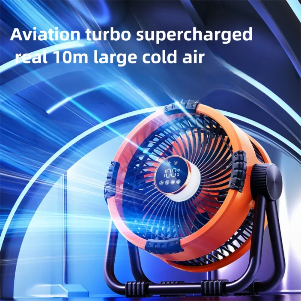 Multifunctional Outdoor Camping Fan Light 20000mAh Rechargeable Ceiling Fan with 3-speed Night Light and Power Bank Portable Fan image 2