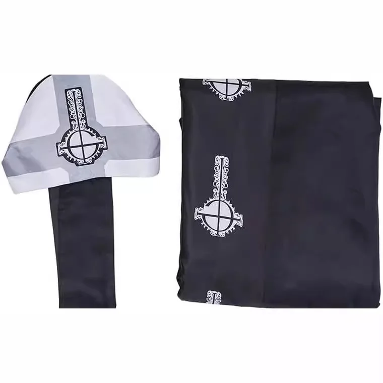 Capa Negra Medieval con Sombrero, Conjunto Completo para Adultos, Disfraz de Halloween 2026, Capa de Anime Medieval, Disfraz de Cosplay de Papa Emeritus
