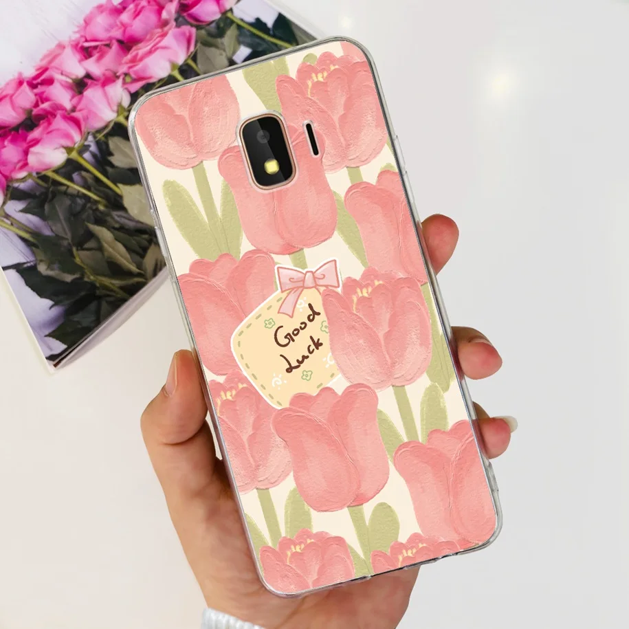 For Samsung Galaxy J2 Core Pro 2018 Case Fashion Flower Cartoon Clear Silicone Soft Cover For Samsung J2Core J2Pro J2 2018 Funda