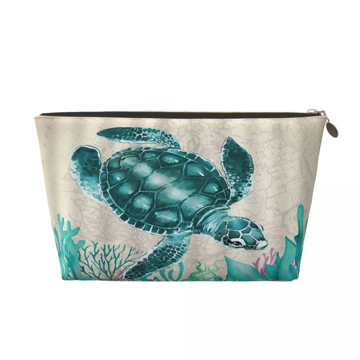 Custom Travel Ocean Sea Turtle Toiletry Bag Cute Makeup Cosmetic Organizer Women Beauty Storage Dopp Kit Case