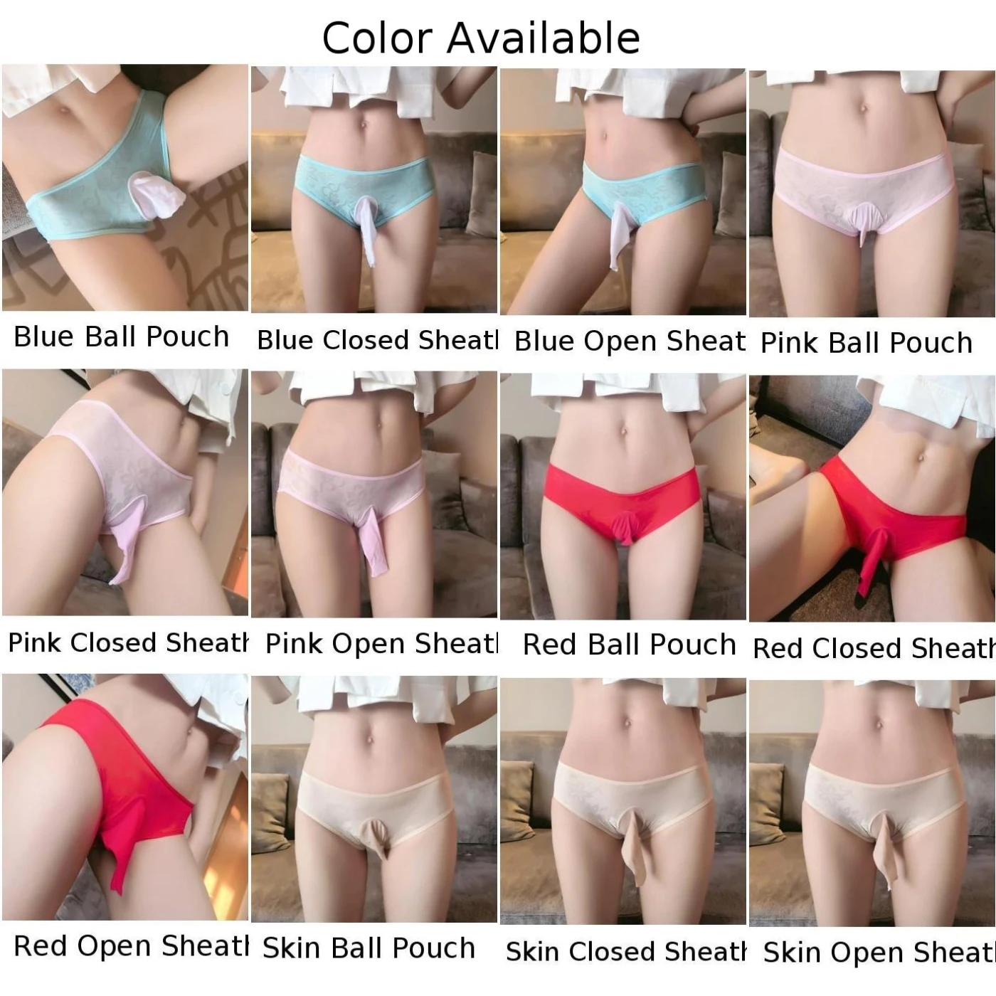 Buttocks Hollow Thong Briefs Men Underwear With JJ Penis Sheath Knickers Gay Underpants Sissy Lingerie Breathable G-strings