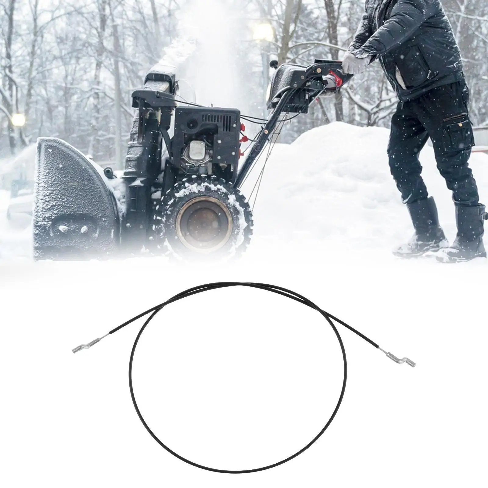 Snowblower Drive Cable Replacement Metal Accessory Clutch Cable for Efficient Winter Snow Removal