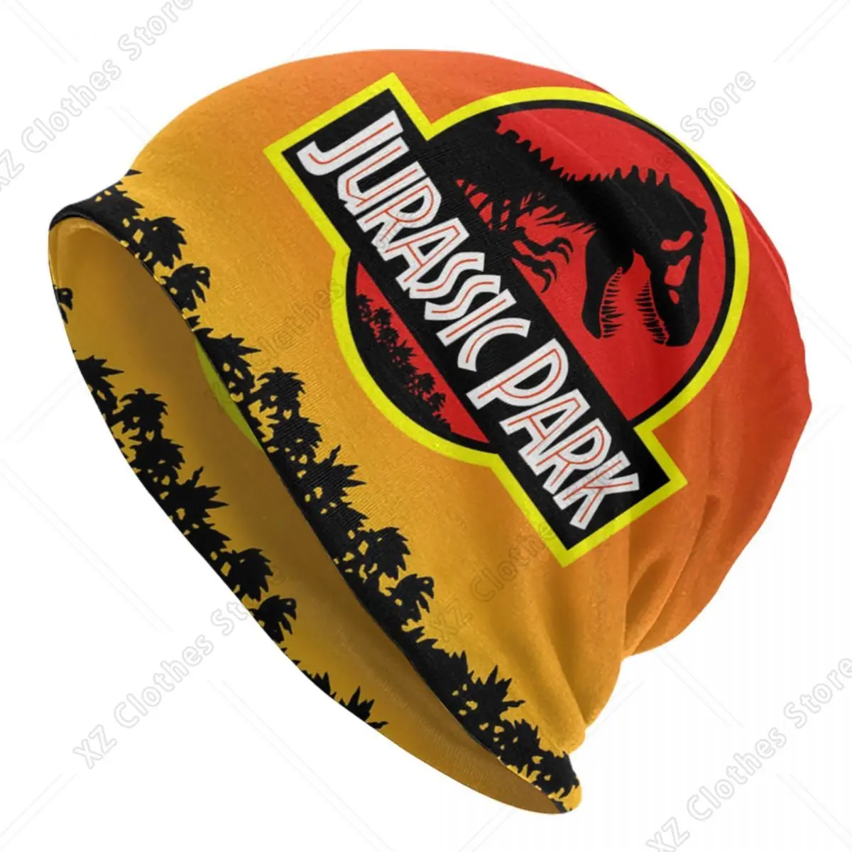 مخصص الحديقة الجوراسية Skullies Beanies قبعات شتاء بارد دافئ النساء الرجال الحياكة القبعات الكبار للجنسين ديناصور العالم بونيه القبعات #6