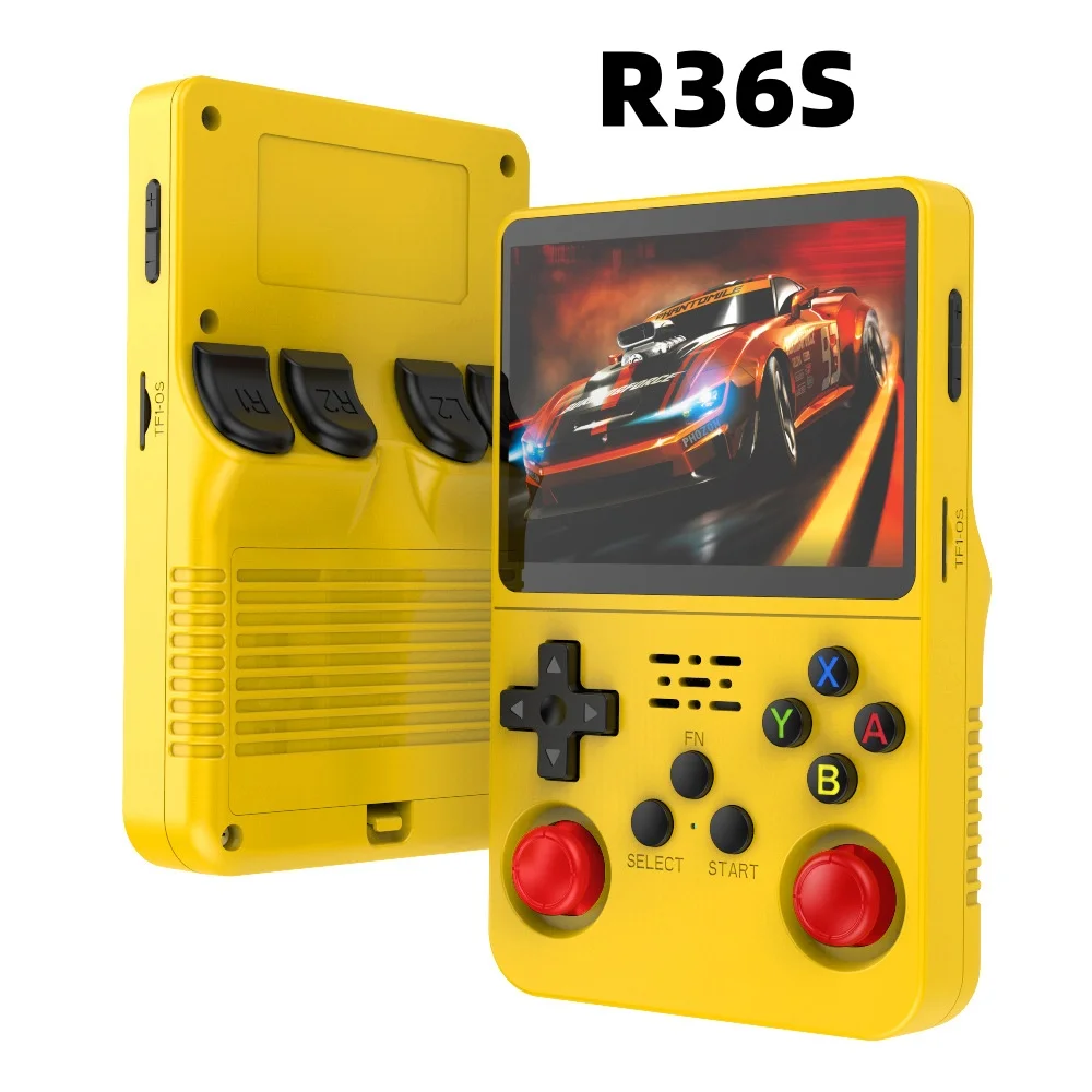 Retro R36S  Handheld Game Console Linux System 3.5Inch IPS Screen Portable Pocket Video Player 2 Joystick 128G 64G Kid Gift