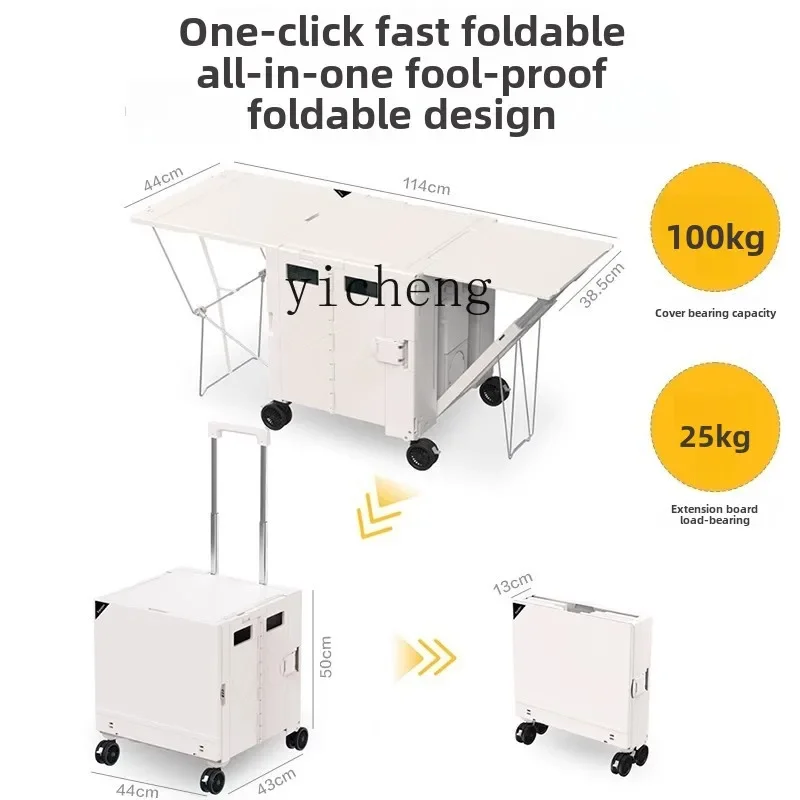 YFY camping cart outdoor picnic folding trailer trolley case