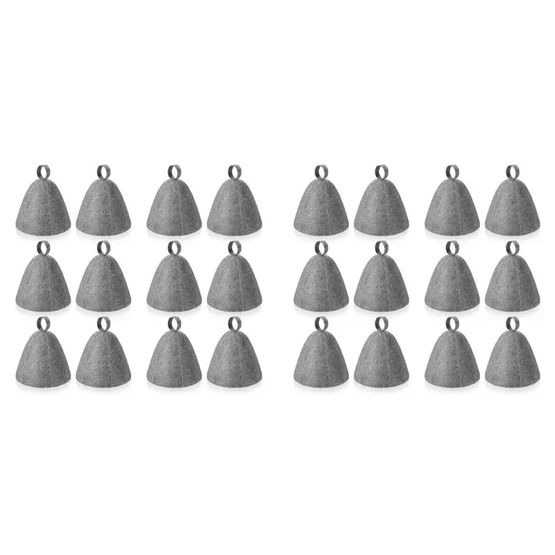 LLCS-24Pcs Sauna Hat Felt Bath Hat Head Protection Absorbent Sauna Cap For Sauna Shower Bath Steam Room Accessories