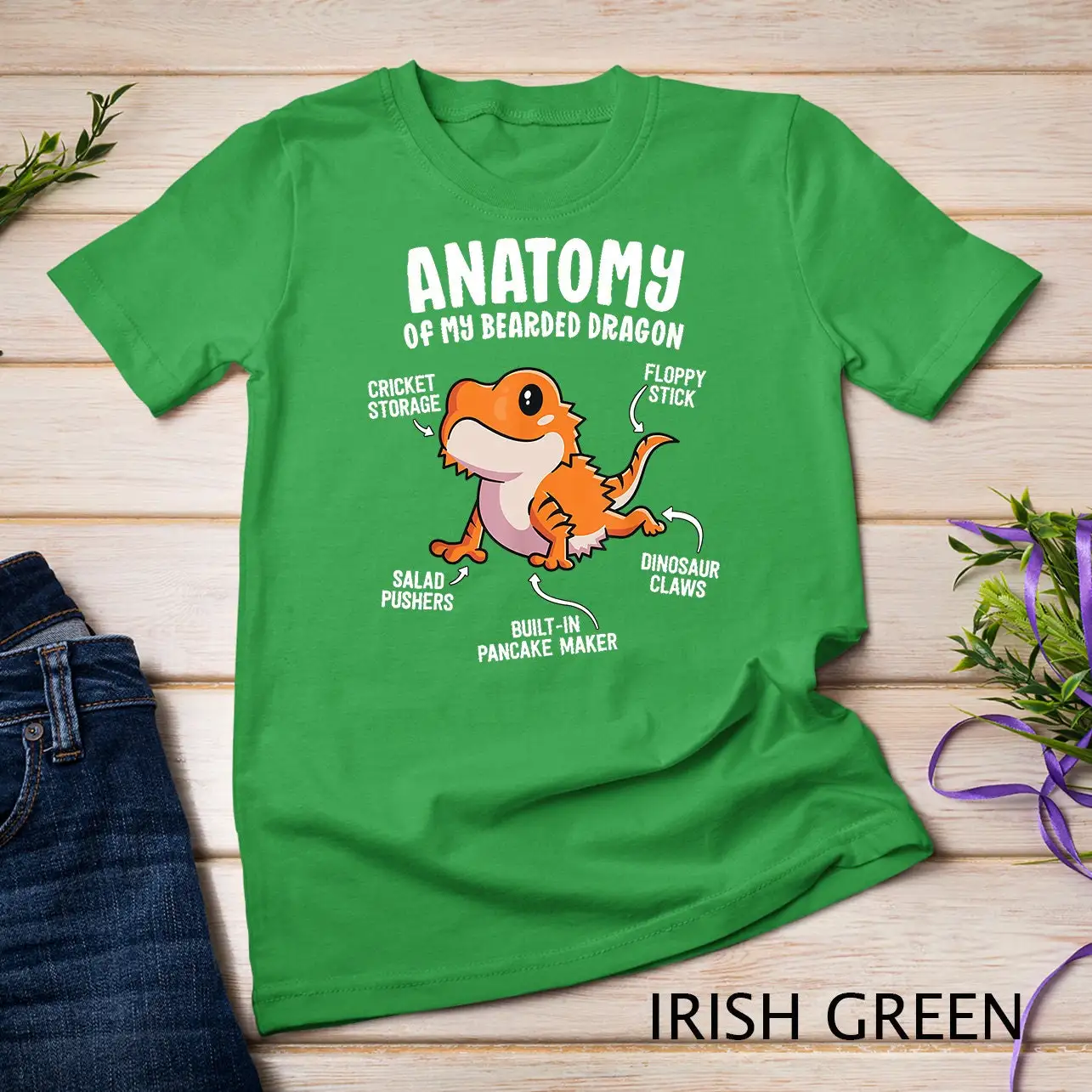 Anatomy Of A Bearded Dragon T Shirt For Reptile Lover Sweat