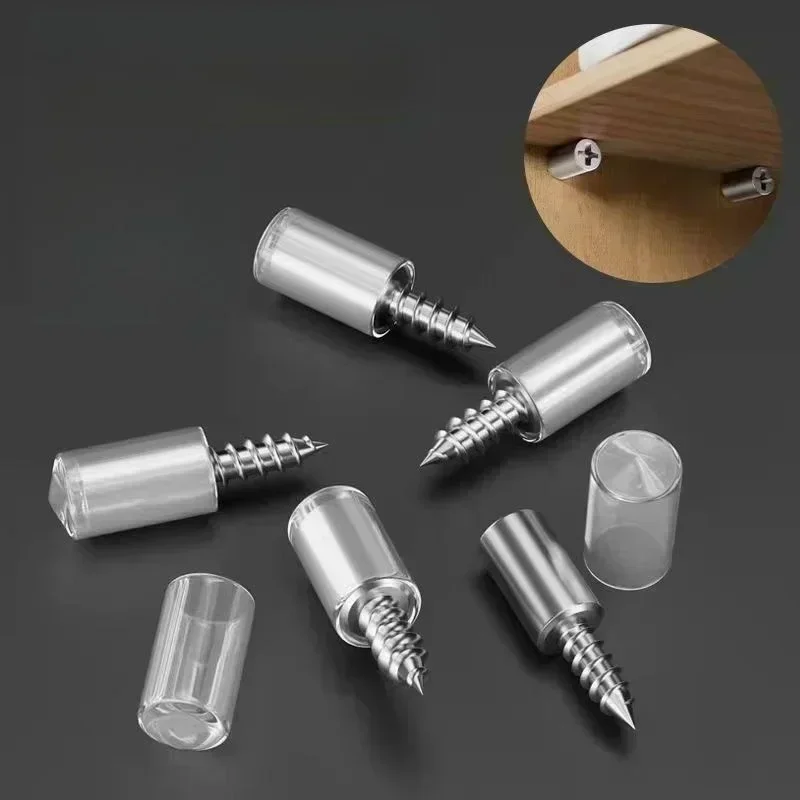 Screw board holder with anti slip cover for wardrobe support, suitable for shoe cabinets and wine cabinets with safety pins