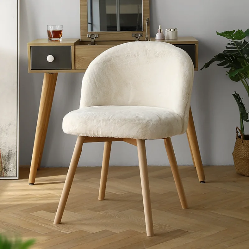 

Nordic Kitchen Waiting Chair Bedroom Ergonomic Upholstered Waiting Golden Chair White Vanity Sedie Cucina Dining Room Furniture