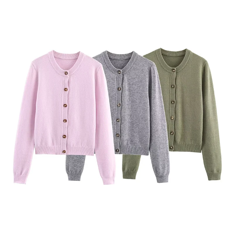 

Cardigan Women's Sweater Autumn 2025 New Fashion Slim O-neck Warm Knit Sweater Women's Chic Street Young Student Sweater