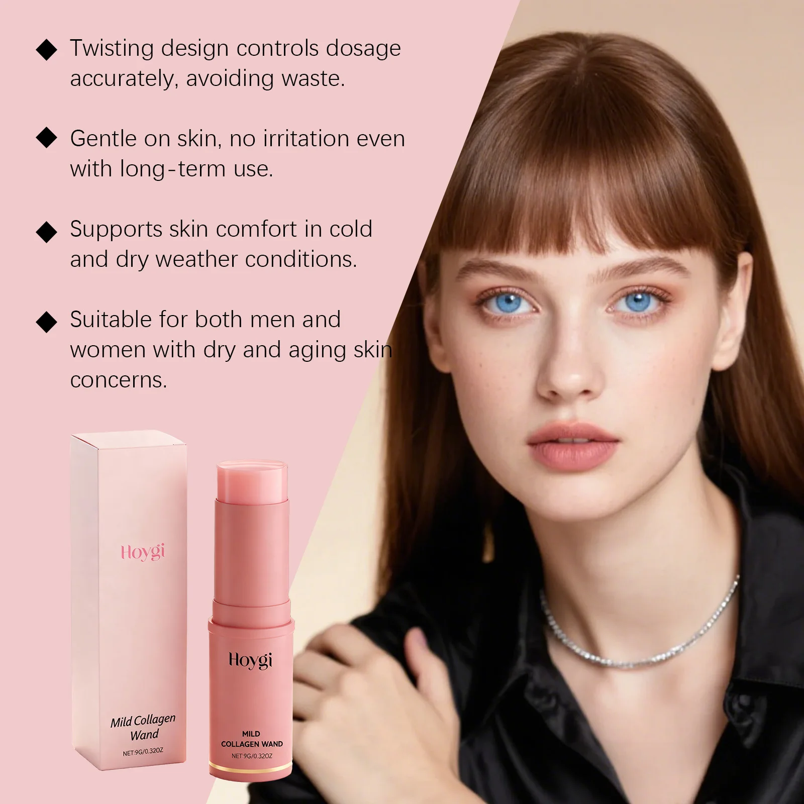 K-Beauty Collagen Multi Balm Stick for Face Neck Lip And Eye Refreshing Non-sticky Intense Hydration Glow Anti-Wrinkle Aging Hydrating Anti-Creasing Bounce for Dewy Glass Dark Circles Dry Mess-Free Travel Skincare Portable Under Eye Balm Primer Skin New