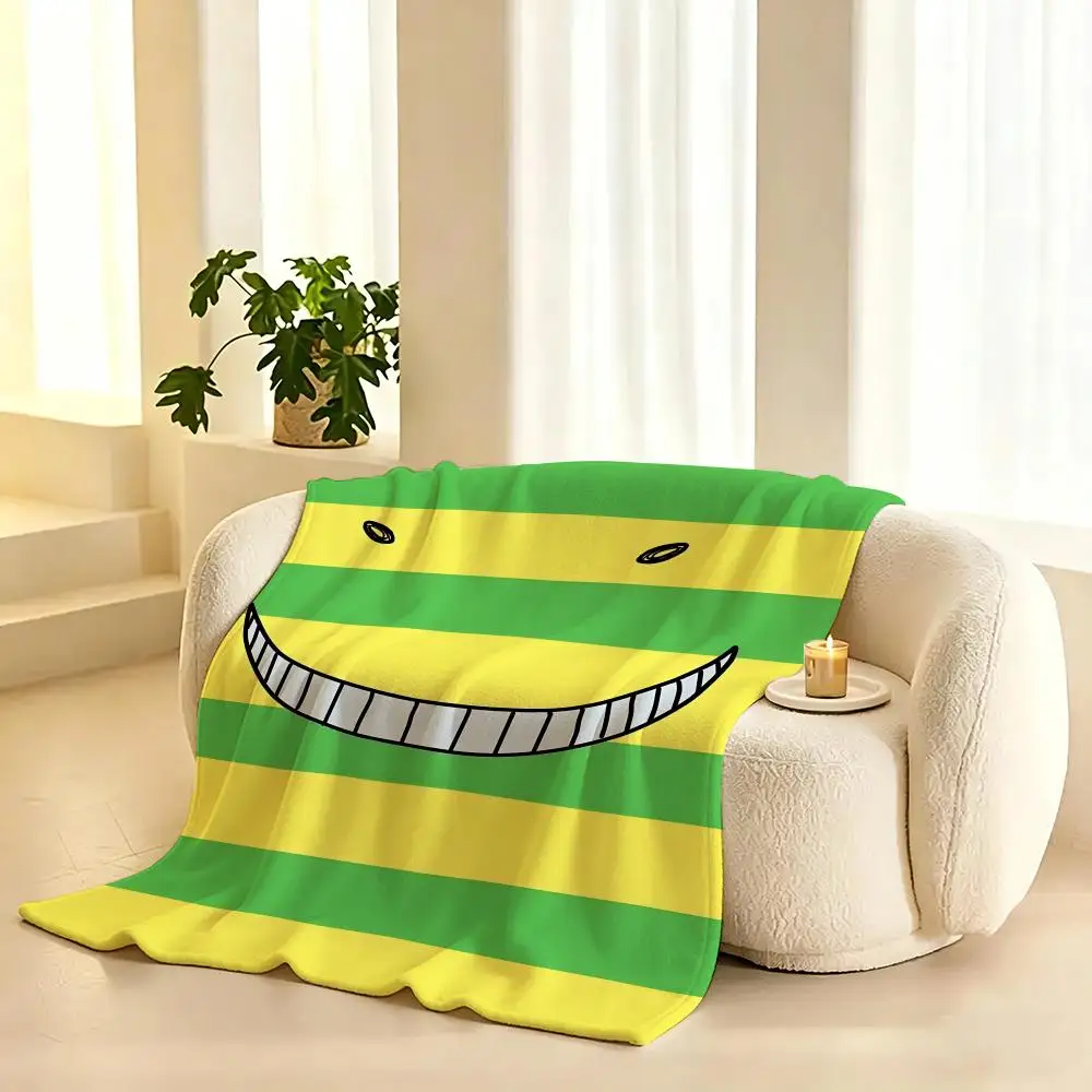 Assassination Classroom Anime Throw  flannel blanket, suitable for sofas, beds, offices,  exquisite gift blankets