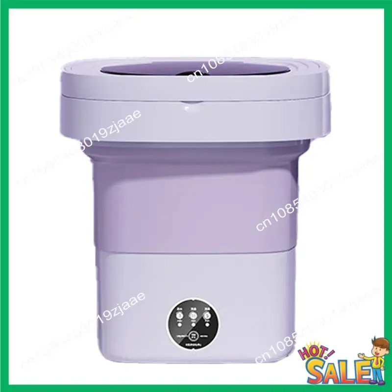 

Новое поступление, складная стиральная машина, портативная маленькая стиральная машина, мини-машина для чистки нижнего белья, 8 л (вилка стандарта США)