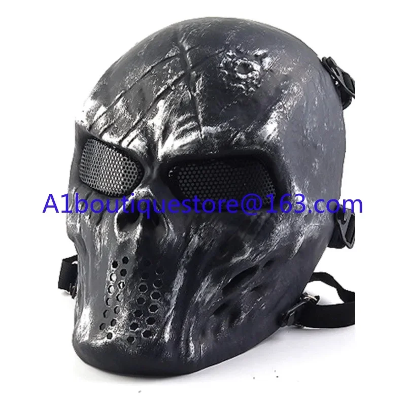 M06 Full Face Men's and Women's Gear Protective Cycling Mask Halloween Mask Skeleton