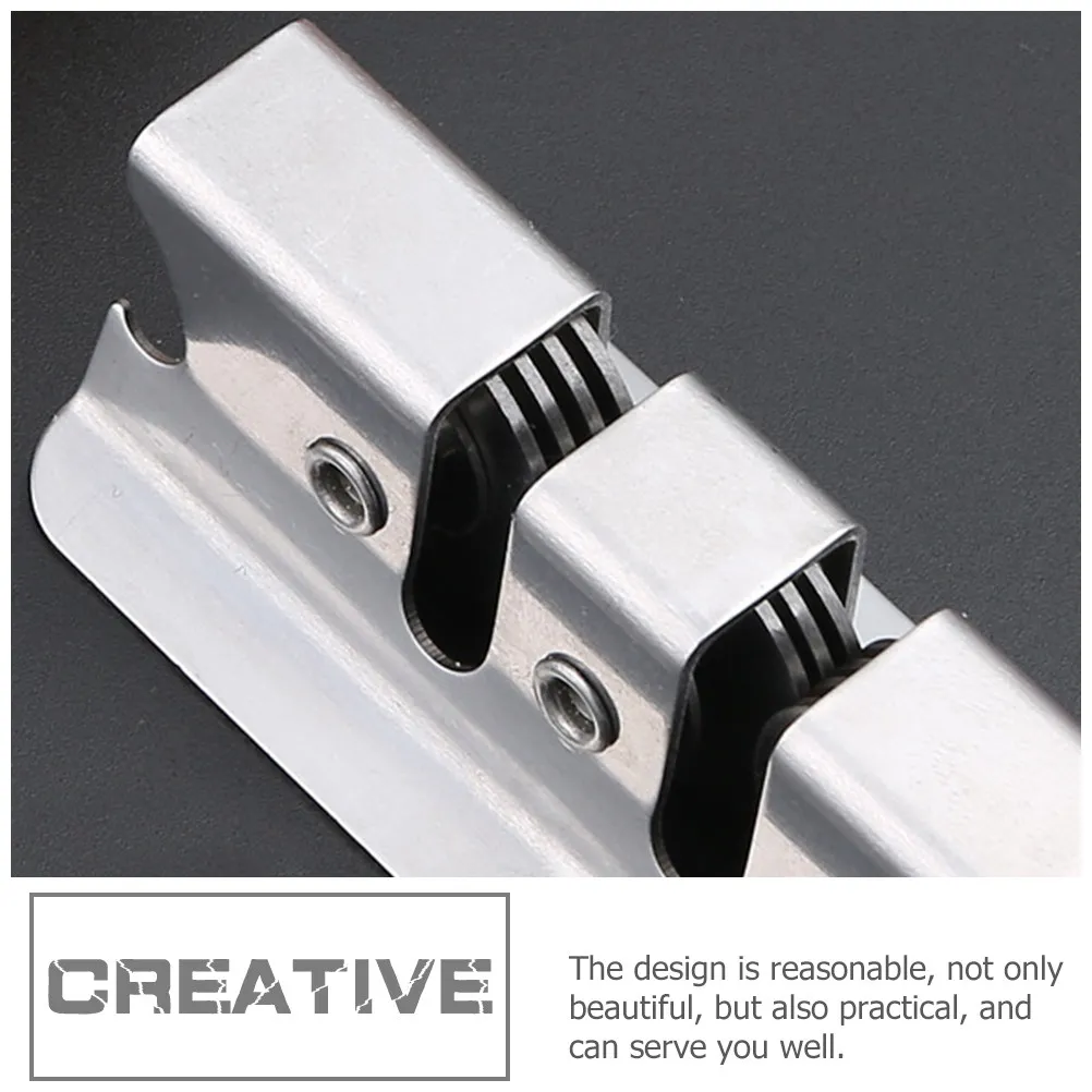 Stainless Steel Knife Sharpener Ergonomic Left and Right Handed Quick Sharpening Tool for Home Kitchen