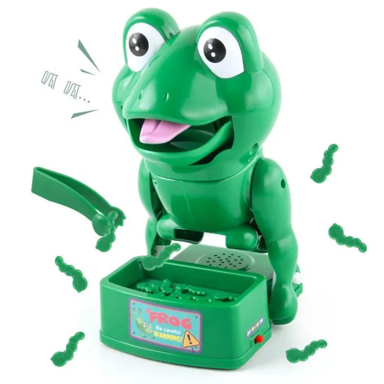 Creative Spoof Biting Fingers And Stealing Bones Electric Frog Toys Family Party Table Games Parent-child Interaction Prank Toys