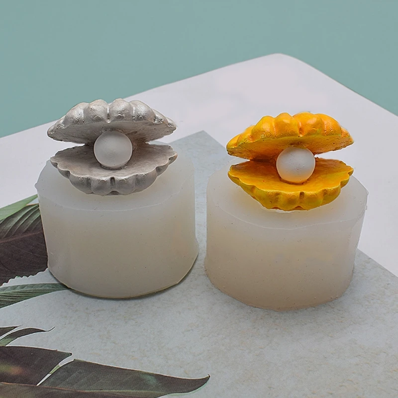 

3D Pearl Shell Silicone Mold for Candle Making DIY Handmade Soap Mould Cake Chocolate Decorating Tool