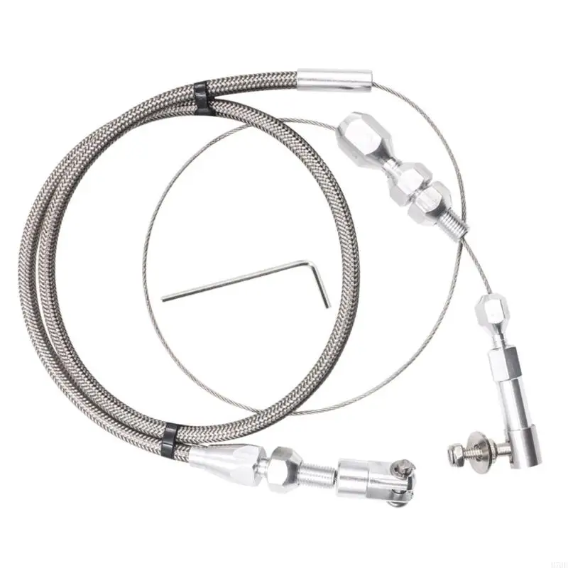 M76E Replacement Control Cable 24 Inch, Stainless Steel Outer Cover Cable Set for Linkage Repair, Installation, and Vehicle