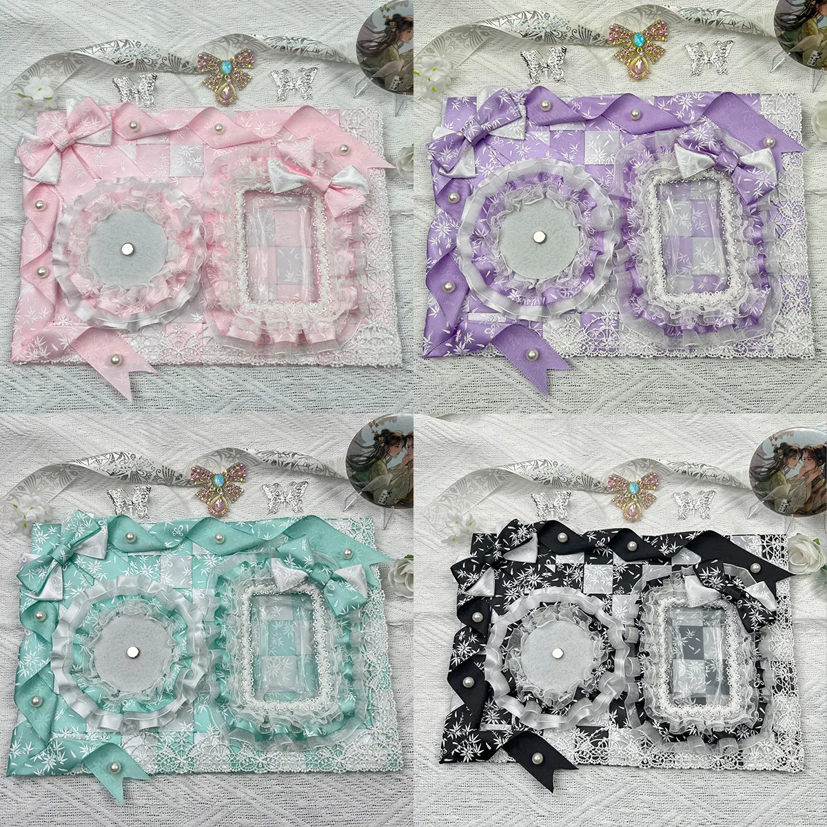 Two-dimensional Yuan Pain Board Finished Product Bow Lazy Tie Board Bar Small Card Storage Lta Bag Pendant Decoration